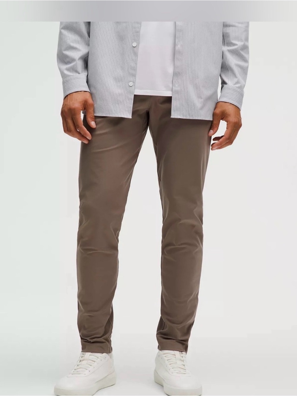 Lululemon ABC Slim-fit Pant 28 Warpstreme Nomad brown